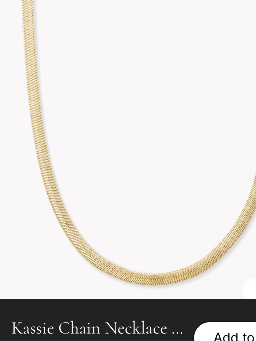 Kendra Scott Gold Herringbone Necklace